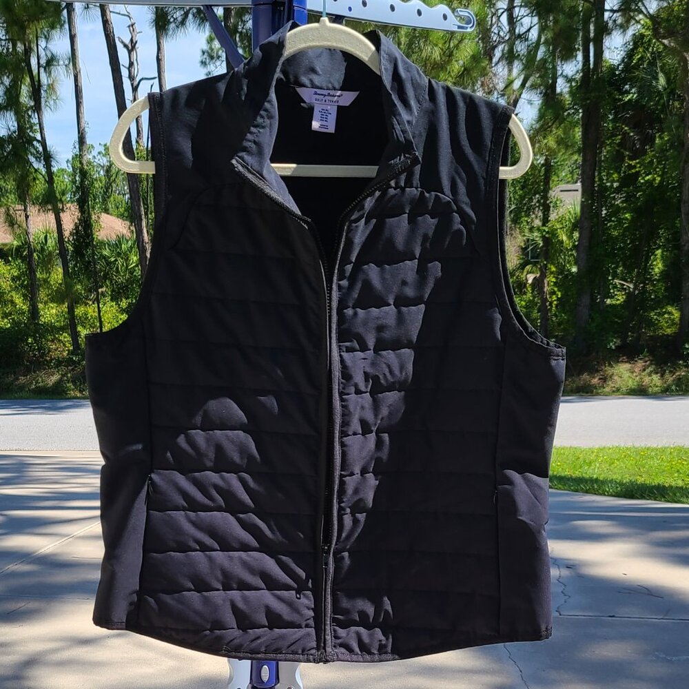 Womens Black Tommy Bahama Golf & Tennis Vest, XL